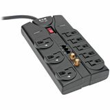 Eaton Tripp Lite Series Protect It! 8-Outlet Surge Protector, 8 ft. (2.43 m) Cord, 2160 Joules, Tel/Fax/Modem/Coax Protection, RJ11