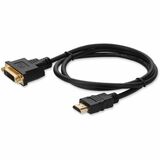 AddOn 8in HDMI 1.3 Male to DVI-D Dual Link (24+1 pin) Female Black Cable For Resolution Up to 2560x1600 (WQXGA)
