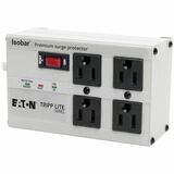 Eaton Tripp Lite Series Isobar 4-Outlet Surge Protector, 6 ft. Cord with Right-Angle Plug, 3330 Joules, Metal Housing