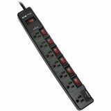Eaton Tripp Lite Series ECO-Surge 7-Outlet Surge Protector, 6 ft. (1.83 m) Cord, 1080 Joules, 6 Individually Controlled Outlets, Black Housing