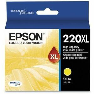 Epson DURABrite Ultra 220XL Original High Yield Inkjet Ink Cartridge - Yellow - 1 Pack