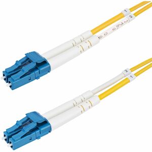 StarTech.com 40m (131ft) LC to LC (UPC) OS2 Single Mode Duplex Fiber Optic Cable, 9/125, 100G, Low Insertion Loss, LSZH Fiber Jumper Cord
