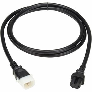 Eaton Tripp Lite Series PDU Power Cord, C15 to P-Lock C14 - Heavy-Duty, 15A, 250V, 14 AWG, 6 ft. (1.8 m), Black