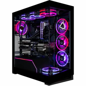 CLX Horus Gaming Desktop Computer - Intel Core Ultra 9 285K - 96 GB - 8 TB HDD - 2 TB SSD - Mid-tower - Black - Intel Chip - Windows 11 Home 64-bit - NVIDIA GeForce RTX 5090 32 GB GDDR7 - IEEE 802.11ax - 1000 W