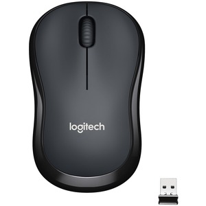 Logitech M220 SILENT Wireless Mouse, 2.4 GHz with USB Receiver, 1000 DPI Optical Tracking, 18-Month Battery, Ambidextrous, Compatible with PC, Mac, Laptop (Off-white) - Optical - Wireless - Radio Frequency - 2.40 GHz - Black - USB - 1000 dpi - Scroll Wheel - 3 Button(s) - Symmetrical