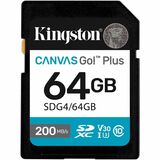 Kingston Canvas Go! Plus 64 GB Class 10/UHS-I (U3) V30 SDXC