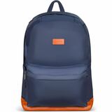 Champs Vintage Carrying Case (Backpack) for 11" to 15.6" Water Bottle, Notebook, Tablet, Glasses, Earphone, Travel - Navy