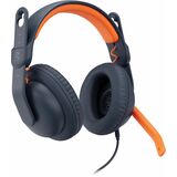 Logitech Zone Learn Headset - Stereo - Mini-phone (3.5mm) - Wired - On-ear - Binaural - Circumaural - 4.30 ft Cable - Noise Canceling - Classic Blue