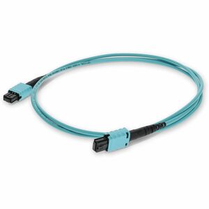 AddOn 2m MPO/UPC to MPO/UPC Field Modifiable Aqua OM4 OFNR (Riser-Rated) 12-Strand Fiber Patch Cable