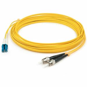 AddOn 125m ALC to ST Yellow OS2 Duplex OFNR (Riser-Rated) SMF Fiber Patch Cable