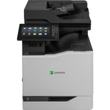 Lexmark CX860DE Laser Multifunction Printer - Color - TAA Compliant - Copier/Fax/Printer/Scanner - 60 ppm Mono/60 ppm Color Print - 2400 x 600 dpi Print - Automatic Duplex Print - Up to 350000 Pages Monthly - 650 sheets Input - Color Scanner - 1200 dpi Optical Scan - Color Fax - Gigabit Ethernet - USB - For Plain Paper Print