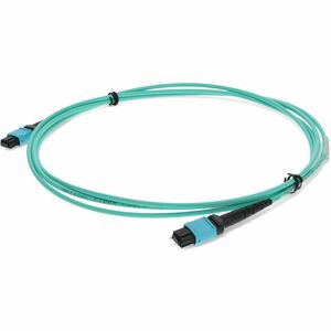 AddOn 3m MPO/UPC (Male) to MPO/UPC Aqua OM3 OFNR (Riser-Rated) 12-Strand Fiber Patch Cable