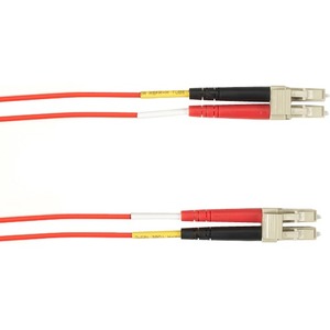 Black Box Fiber Optic Duplex Network Cable - 40 ft Fiber Optic Network Cable for Network Device - First End: 2 x LC Network - Male - Second End: 2 x LC Network - Male - Red