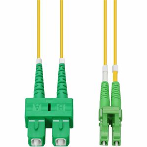 AddOn 5m ASC to ALC Yellow OS2 Duplex OFNR (Riser-Rated) SMF Fiber Patch Cable