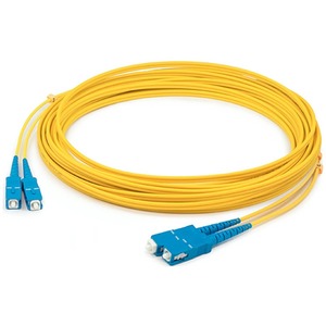 AddOn 33m SC to SC Yellow OS2 Duplex LSZH SMF Fiber Patch Cable