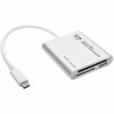 Eaton Tripp Lite Series USB 3.1 Gen 1 USB-C Multi-Drive Smart-Card Flash-Memory Media Reader/Writer, Thunderbolt™ 3 Compatible