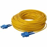 AddOn 23m SC to SC Yellow OS2 Duplex OFNR (Riser-Rated) SMF Fiber Patch Cable