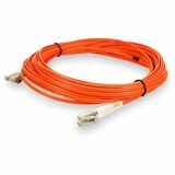 AddOn 8m LC to LC Orange OM2 Duplex OFNR (Riser-Rated) Fiber Patch Cable
