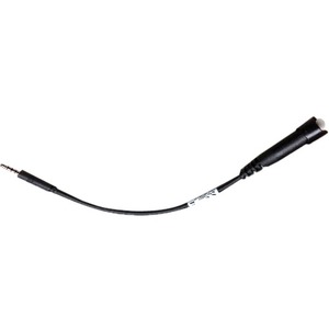 Zebra Mini-phone Audio Cable - Mini-phone Audio Cable for Headset, Audio Device, Handheld Terminal - First End: Mini-phone Audio - Female - Second End: Mini-phone Audio - Male - Black
