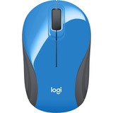 Logitech Wireless Mini Mouse M187 Ultra Portable, 2.4 GHz with USB Receiver, 1000 DPI Optical Tracking, 3-Buttons, PC / Mac / Laptop - Blue