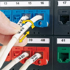 Panduit Wire & Cable Label - 2" Width x 2 1/4" Length - Laser, Inkjet, Thermal Transfer - White - Polymer - 500