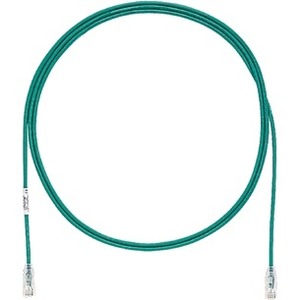 Panduit Cat.6 UTP Patch Network Cable - 18 ft Category 6 Network Cable for Network Device - First End: 1 x RJ-45 Network - Male - Second End: 1 x RJ-45 Network - Male - Patch Cable - Gold Plated Contact - 28 AWG - Green