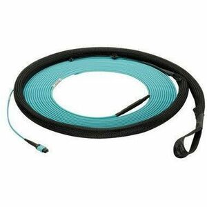 PanNet Fiber Optic Trunk Network Cable - 32.81 ft Fiber Optic Network Cable for Network Device - First End: 1 x PanMPO Network - Female - Second End: 1 x PanMPO Network - Female - 100 Gbit/s - Trunk Cable - OFNP, Plenum - 50/125 &micro;m - Aqua