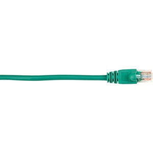 Black Box Connect Cat.5e UTP Patch Network Cable - 20 ft Category 5e Network Cable for Network Device - First End: 1 x RJ-45 Network - Male - Second End: 1 x RJ-45 Network - Male - 1 Gbit/s - Patch Cable - Gold Plated Contact - CM - 26 AWG - Green - 1 Each