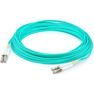 AddOn 38m LC to LC Aqua OM4 Duplex LSZH Fiber Patch Cable