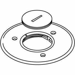 Wiremold Ratchet-Pro 881 Series Communications or Power Cover Plate - 1-gang - Brass, Brushed Aluminum - Aluminum, Brass