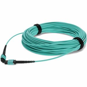 AddOn 50m MPO/UPC to MPO/UPC Aqua OM3 OFNR (Riser-Rated) 12-Strand Fiber Patch Cable - 164.04 ft Fiber Optic Network Cable for Network Device - First End: 1 x MPO Network - Female - Second End: 1 x MPO Network - Female - Patch Cable - OFNR, Riser, LSZH - 50/125 &micro;m - Aqua - 1.0