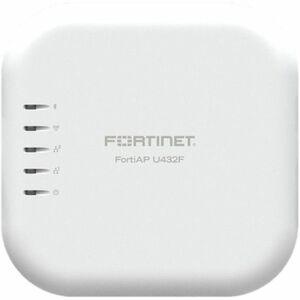 Fortinet FortiAP U432F Tri Band IEEE 802.11 a/b/d/e/g/h/i/j/k/n/r/v/w/ac/ax 9.68 Gbit/s Wireless Access Point - Indoor/Outdoor - 2.40 GHz, 5 GHz - 10 x External Antenna(s) - External - MIMO Technology - Multi User MIMO - 2 x Network (RJ-45) - 2.5 Gigabit Ethernet, Gigabit Ethernet - PoE Ports - 32 W - Wall Mountable, Pole-mountable, Desktop - IP67