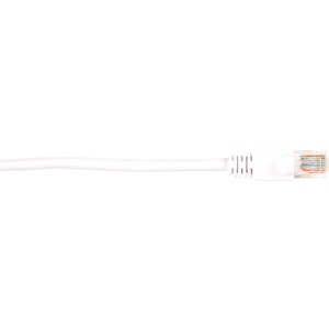 Black Box Connect Cat.5e UTP Patch Network Cable - 20 ft Category 5e Network Cable for Network Device - First End: 1 x RJ-45 Network - Male - Second End: 1 x RJ-45 Network - Male - 1 Gbit/s - Patch Cable - Gold Plated Contact - CM - 26 AWG - White - 1 Each