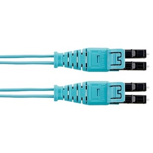 Panduit Fiber Optic Patch Network Cable - 36 ft Fiber Optic Network Cable for Network Device - First End: LC Network - Male - Second End: LC Network - Male - Patch Cable - Aqua - 1