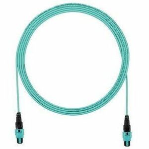 PanNet Interconnect Fiber Optic Network Cable - 6.56 ft Fiber Optic Network Cable for Network Device - First End: 1 x PanMPO Network - Male - Second End: 1 x PanMPO Network - Female - 400 Gbit/s - Plenum, OFNP - 50/125 &micro;m - Aqua