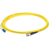 AddOn 41m ST to LC Yellow OS2 Simplex LSZH SMF Fiber Patch Cable