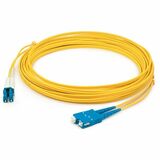 AddOn 10m SC to LC Yellow OS2 Duplex LSZH Fiber Patch Cable