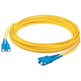 AddOn 54m SC to SC Yellow OS2 Duplex OFNP (Plenum-Rated) SMF Fiber Patch Cable