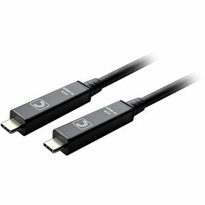 Comprehensive Pro AV/IT Integrator Series STP Fiber Optic Audio/Video Data Transfer Cable - 32.80 ft Fiber Optic AV/Data Transfer Cable for Audio/Video Device, Peripheral Device, Video Conferencing System, Webcam, PTZ Camera, Keyboard, Mouse, USB Hub, Microphone, External Hard Drive, VR Headset, ... - First End: 1 x USB 3.2 (Gen 2) Type C - Male - Second End: 1 x USB 3.2 (Gen 2) Type C - Male - 10 Gbit/s - Supports up to 3840 x 2160 - Shielding - Gold Plated Connector - Plenum, CMP, FT6 - 2