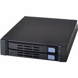 Chenbro SK51201 Drive Enclosure for 3.5" SATA/600, 12Gb/s SAS - Serial ATA Host Interface Internal - Black