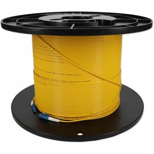 AddOn 69m LC to LC Yellow OS2 Simplex OFNP (Plenum-Rated) SMF Fiber Patch Cable