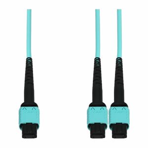 AddOn 6m MPO/UPC to 2xMPO/UPC Aqua OM4 OFNR (Riser-Rated) 16-Strand Fiber Fanout Cable