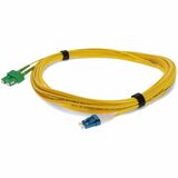 AddOn 16m ASC to LC Yellow OS2 Duplex OFNR (Riser-Rated) SMF Fiber Patch Cable