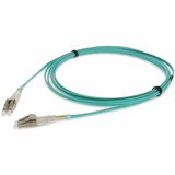 AddOn 4m LC to LC Aqua OM4 Duplex LSZH Fiber Patch Cable