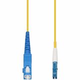 AddOn 80m SC to LC Yellow OS2 Simplex OFNP (Plenum-Rated) SMF Fiber Patch Cable