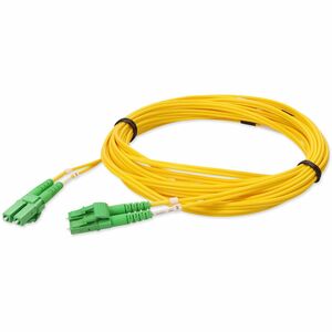 AddOn 8m ALC to ALC Yellow OS2 Duplex Microboot, Snagless OFNR (Riser-Rated) SMF Fiber Patch Cable