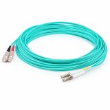 AddOn 54m SC to LC Aqua OM4 Duplex OFNR (Riser-Rated) Fiber Patch Cable