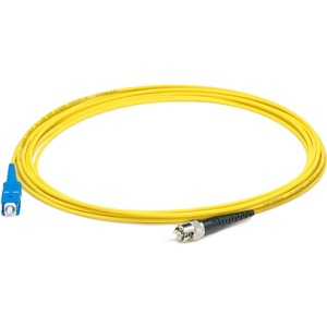 AddOn 73m ST to SC Yellow OS2 Simplex OFNR (Riser-Rated) SMF Fiber Patch Cable