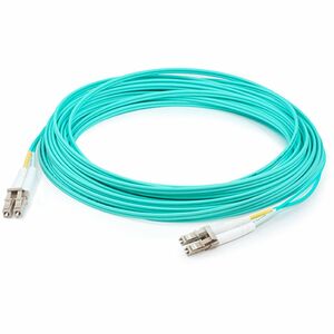 AddOn 79m LC to LC Aqua OM4 Duplex LSZH Fiber Patch Cable