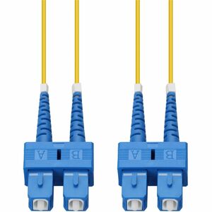 AddOn 55m SC to SC Yellow OS2 Duplex OFNP (Plenum-Rated) SMF Fiber Patch Cable